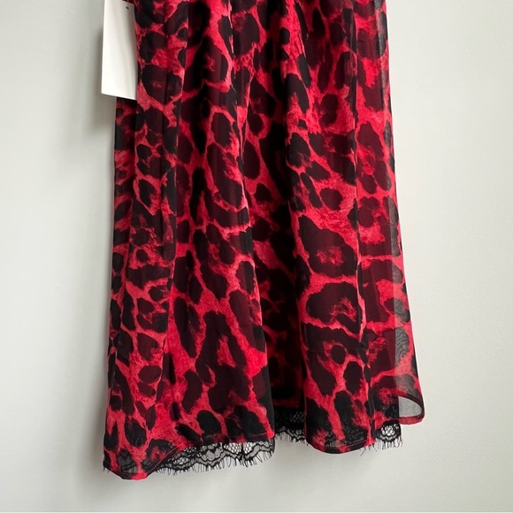 TOBI Cherished Moments Leopard Print Shift Mini Dress Y2K 90s Dark Romantic XS - Picture 12 of 12